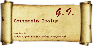 Gottstein Ibolya névjegykártya