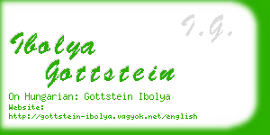 ibolya gottstein business card